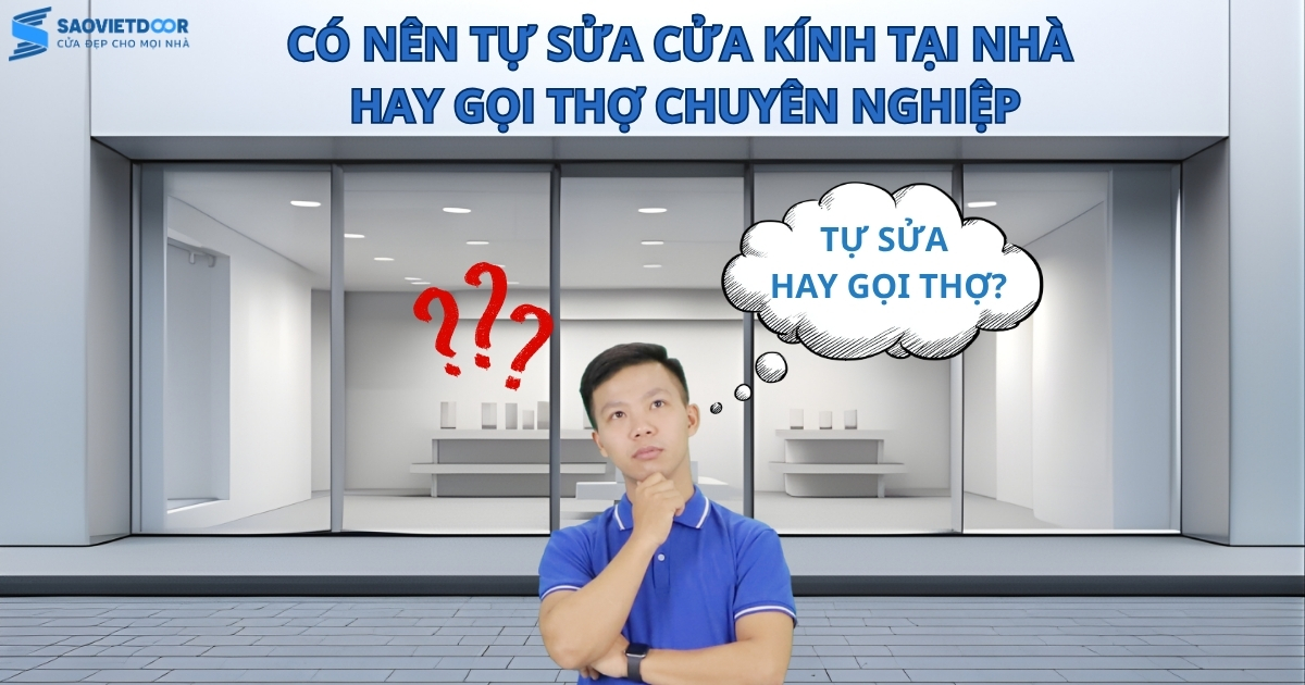 Sửa Cửa Kính: Khi Nào Nên Tự Làm Và Khi Nào Gọi Thợ?