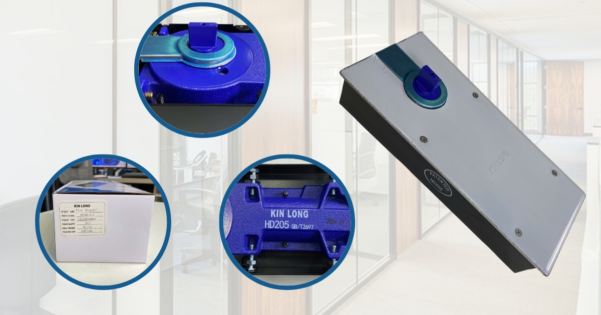 Bản Lề Thuỷ Lực Sàn Kinlong HD205 Chính Hãng