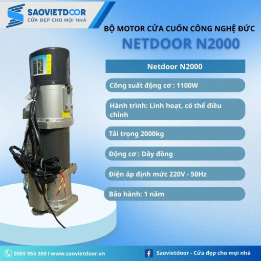 Motor Netdoor N2000 Công Nghệ Đức Chính Hãng