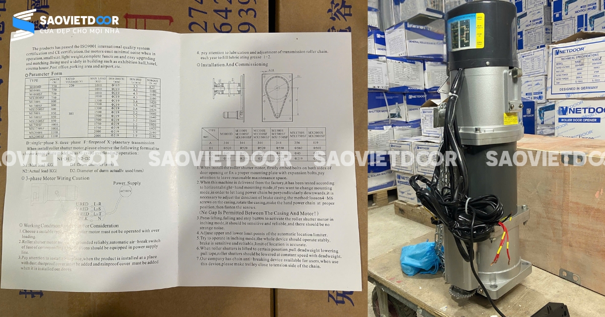 Motor Netdoor N2000 Công Nghệ Đức