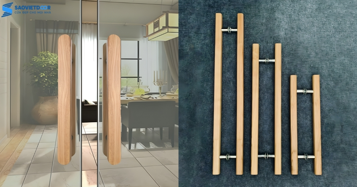 Tay Nắm Gỗ Cửa Kính: Điểm Nhấn Sang Trọng Cho Kiến Trúc Nhà Phố 2026 12 tay nắm gỗ cửa kính