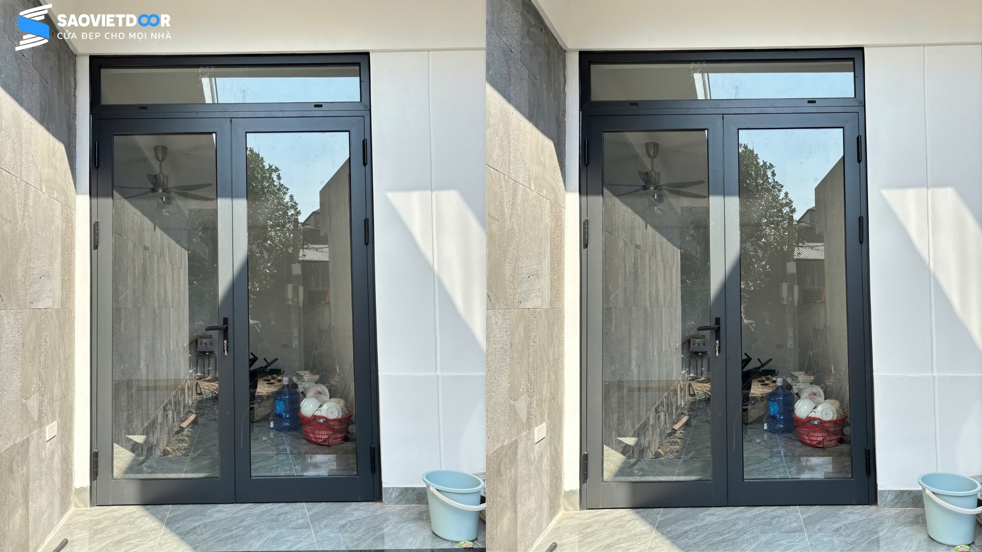 Công Trình Lắp Đặt Cửa Nhôm Thuỷ Lực, Cửa Nhôm Xingfa Hệ 55 Màu Xám Đá Tại Gia Lâm 23 Công Trình Lắp Đặt Cửa Nhôm Thuỷ Lực, Cửa Nhôm Xingfa Hệ 55 Màu Xám Đá Tại Gia Lâm