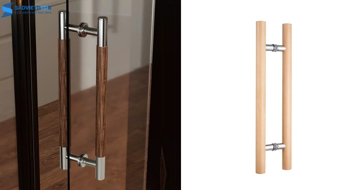 Tay Nắm Gỗ Cửa Kính: Điểm Nhấn Sang Trọng Cho Kiến Trúc Nhà Phố 2026 13 tay nắm gỗ cửa kính