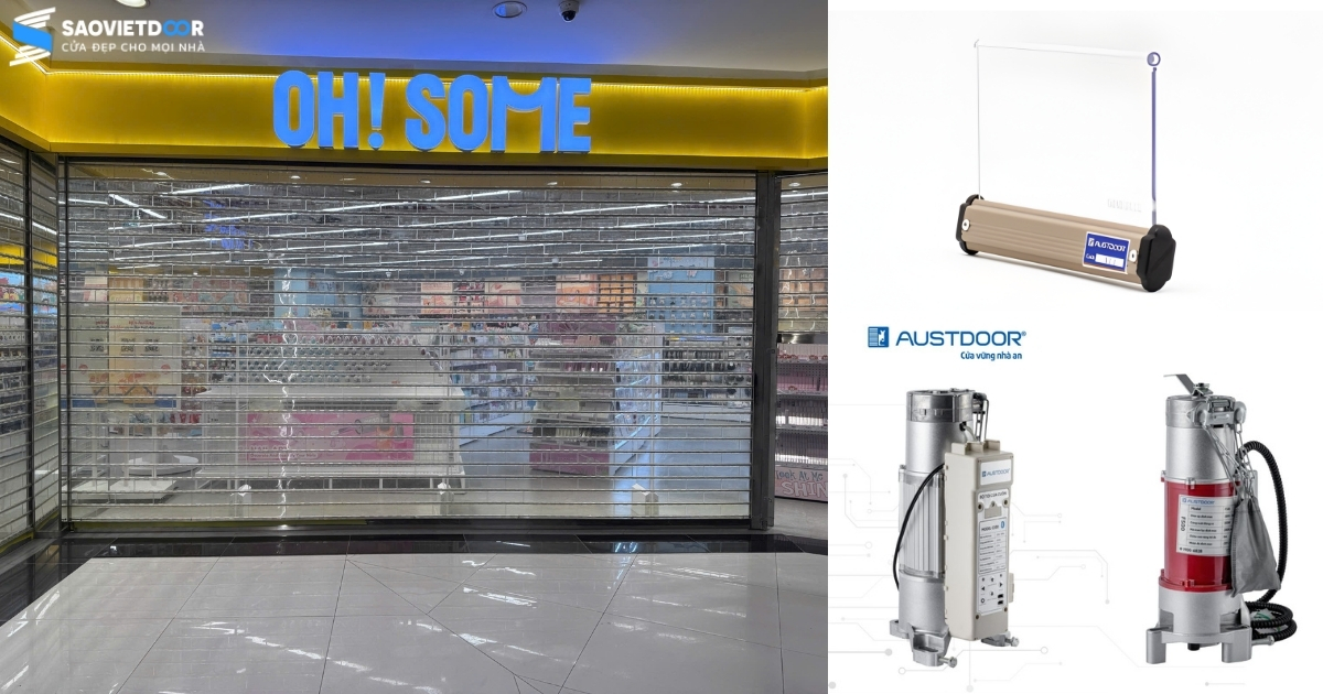Báo Giá Cửa Cuốn Mới Nhất Tại Saovietdoor 28 Cửa cuốn trong suốt Austvision