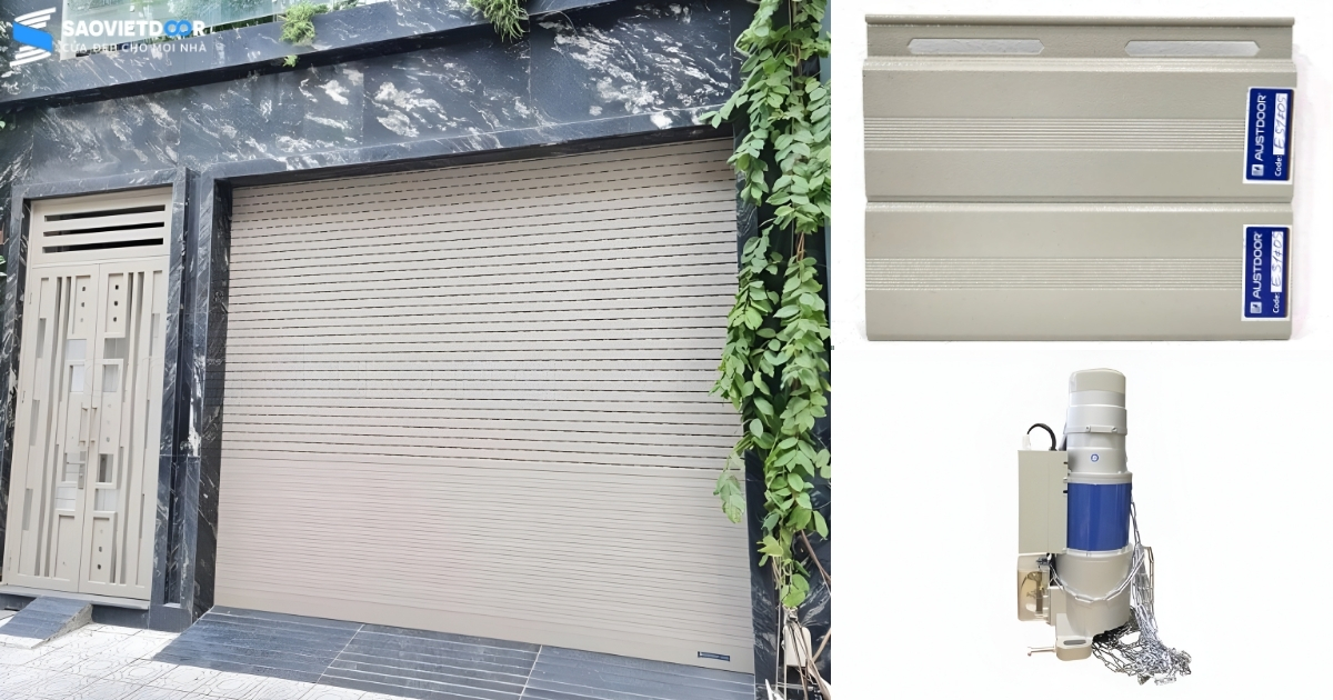 Báo Giá Cửa Cuốn Mới Nhất Tại Saovietdoor 29 Cuốn khe thoáng austdoor e51i