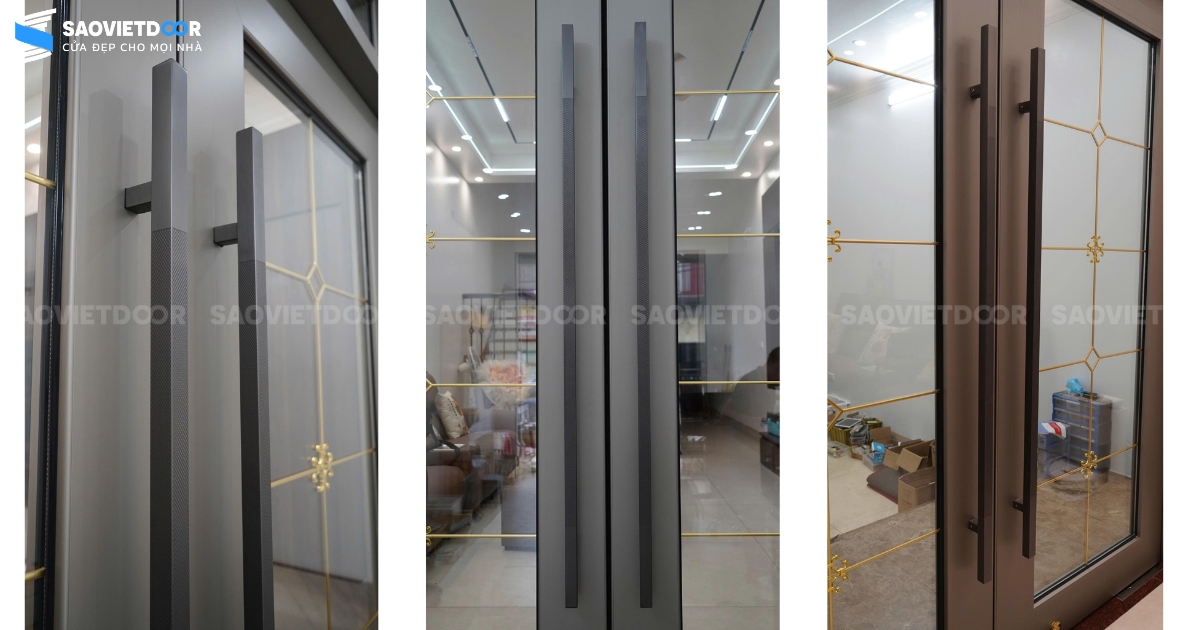 Tay nắm cửa đại sảnh.