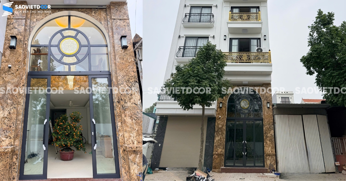 Công Trình Lắp Đặt Combo Cửa Cho Nhà Ống Tại Thạch Thất