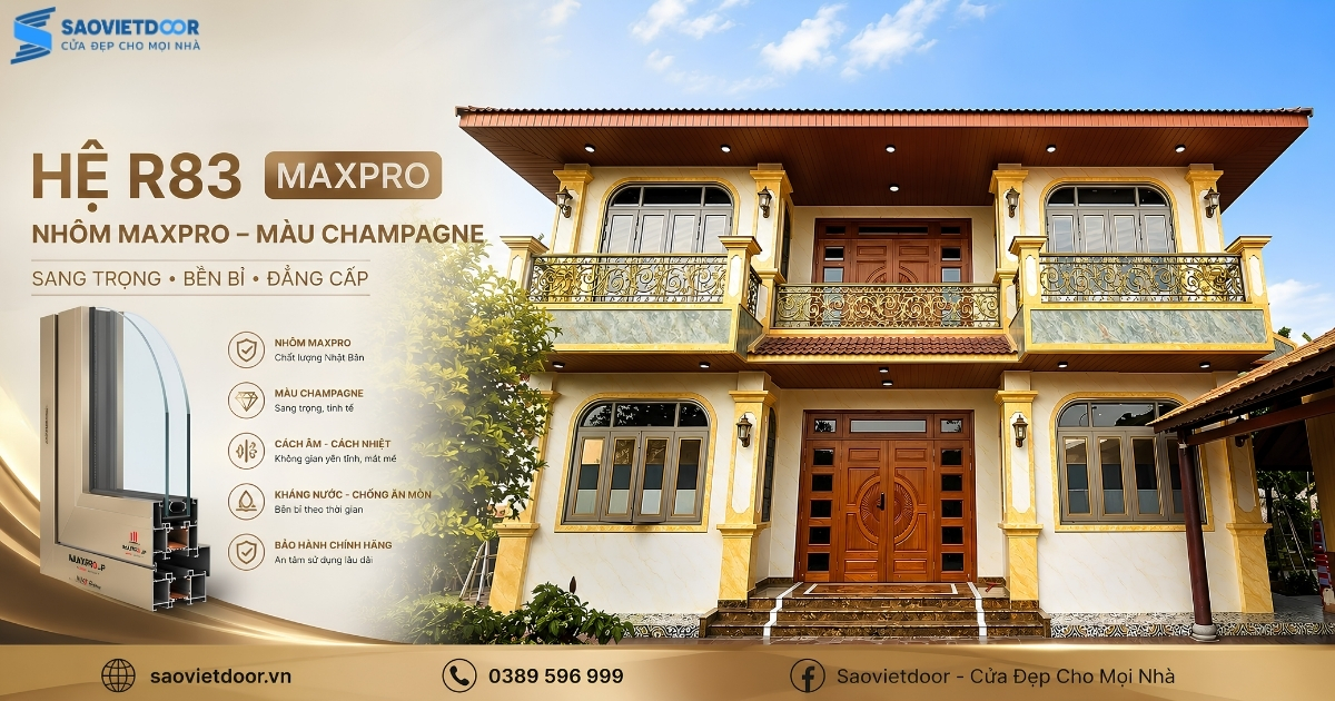 Công Trình Sử Dụng Hệ R83 Màu Champagne Của Maxpro 31 1