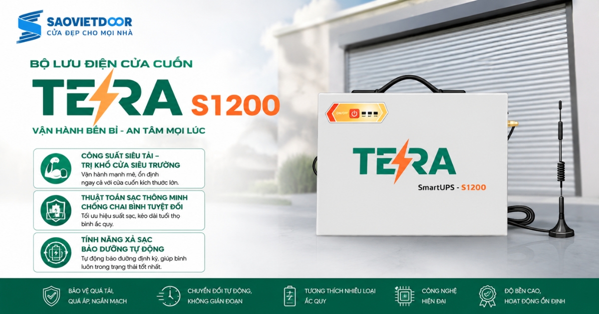 Lưu Điện Cửa Cuốn Tera S1200 11 Các Công Nghệ Vượt Trội Của Lưu Điện Cửa Cuốn Tera S1200