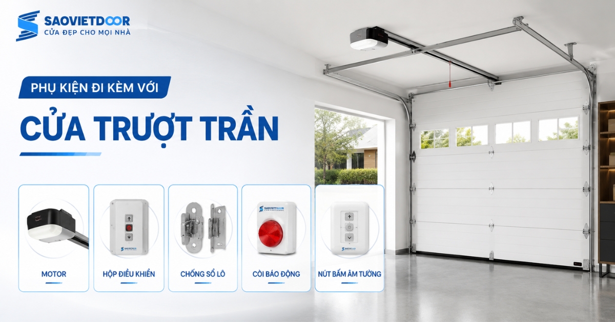 Phụ Kiện Đi Kèm Với Cửa Trượt Trần