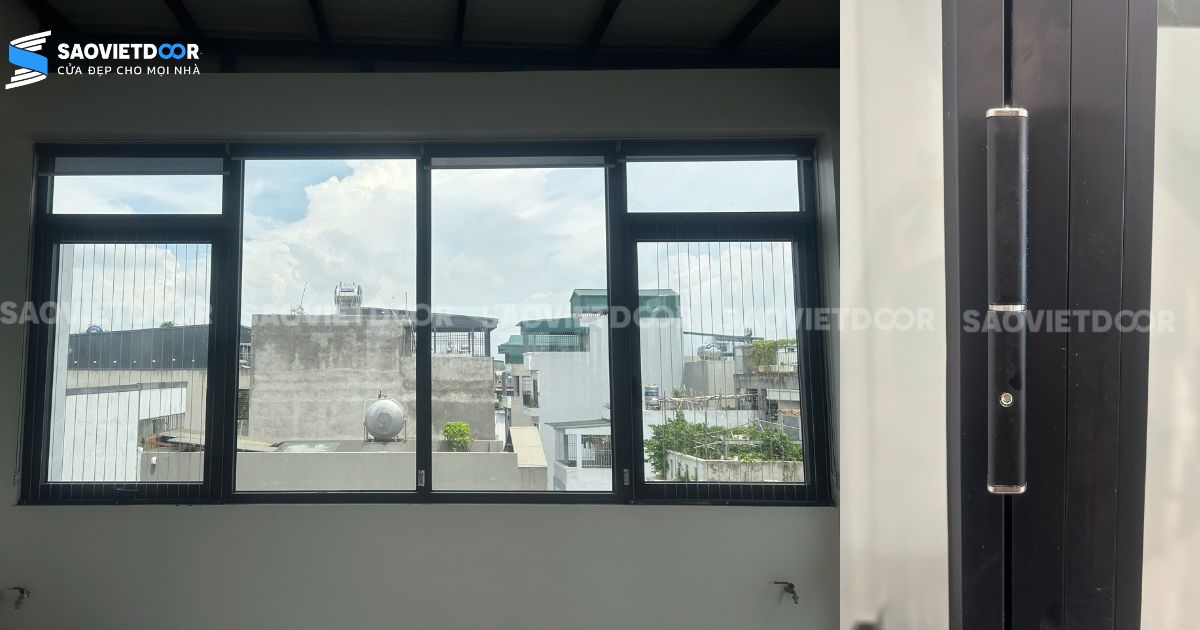 Công Trình Cửa Cuốn, Cửa Nhôm Kính Tại Long Biên 11 Cửa Nhôm Kính Xingfa Nhập Khẩu