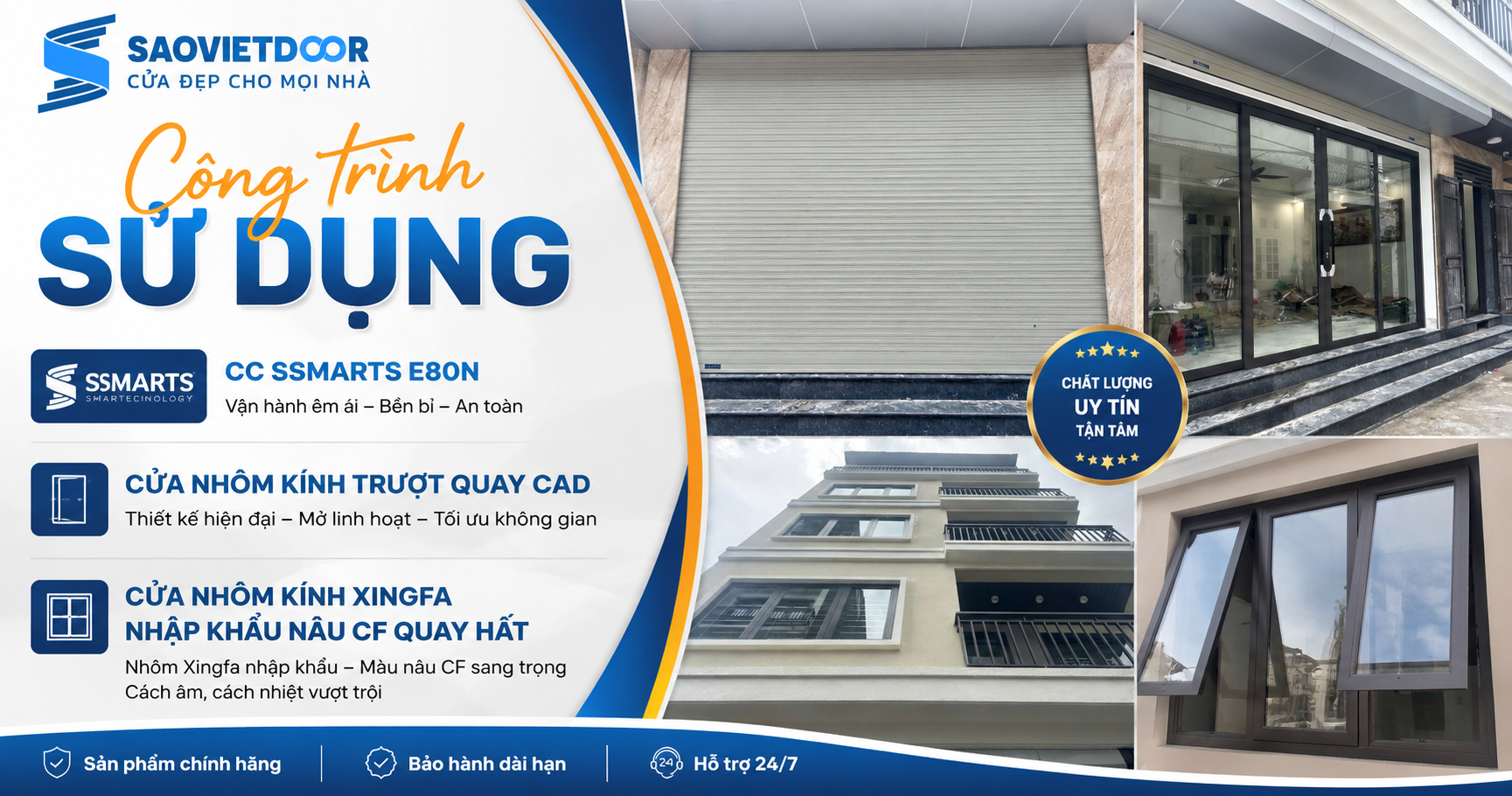 Công Trình Cửa Cuốn, Cửa Nhôm Kính Tại Long Biên 10 Công Trình Cửa Cuốn, Cửa Nhôm Kính Tại Long Biên