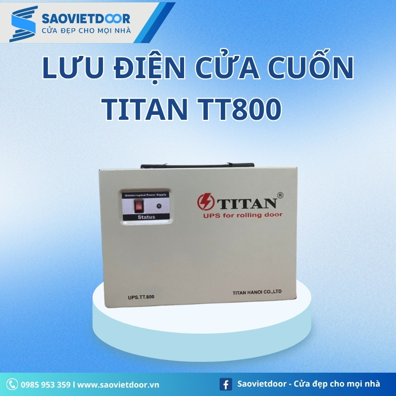 Lưu Điện Cửa Cuốn Titan TT800