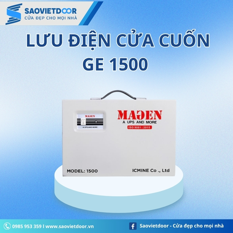 Lưu Điện Cửa Cuốn GE 1500 9 Motor Netdoor N500 2 3