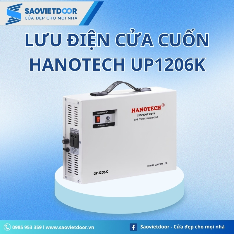 Lưu Điện Cửa Cuốn Hanotech UP1206K