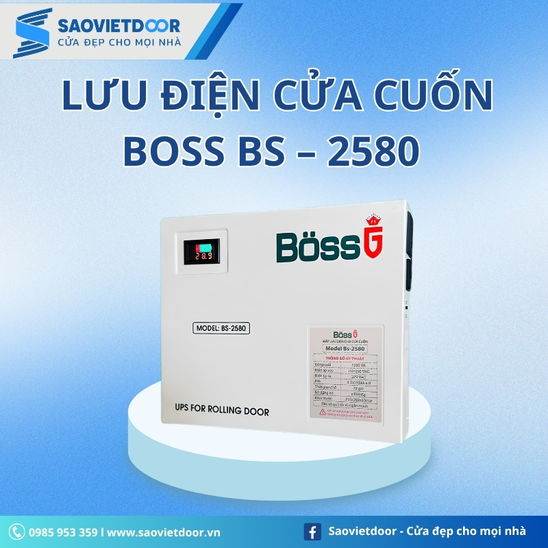 Lưu Điện Cửa Cuốn BOSS G Model BS – 2580