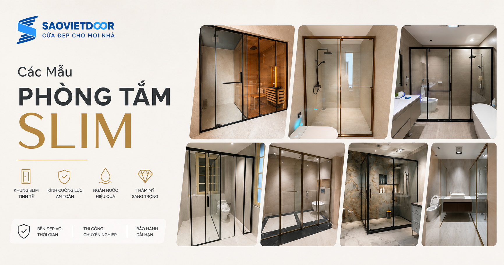 Các Mẫu Phòng Tắm Slim Tại Saovietdoor 11 Các Mẫu Phòng Tắm Slim Tại Saovietdoor
