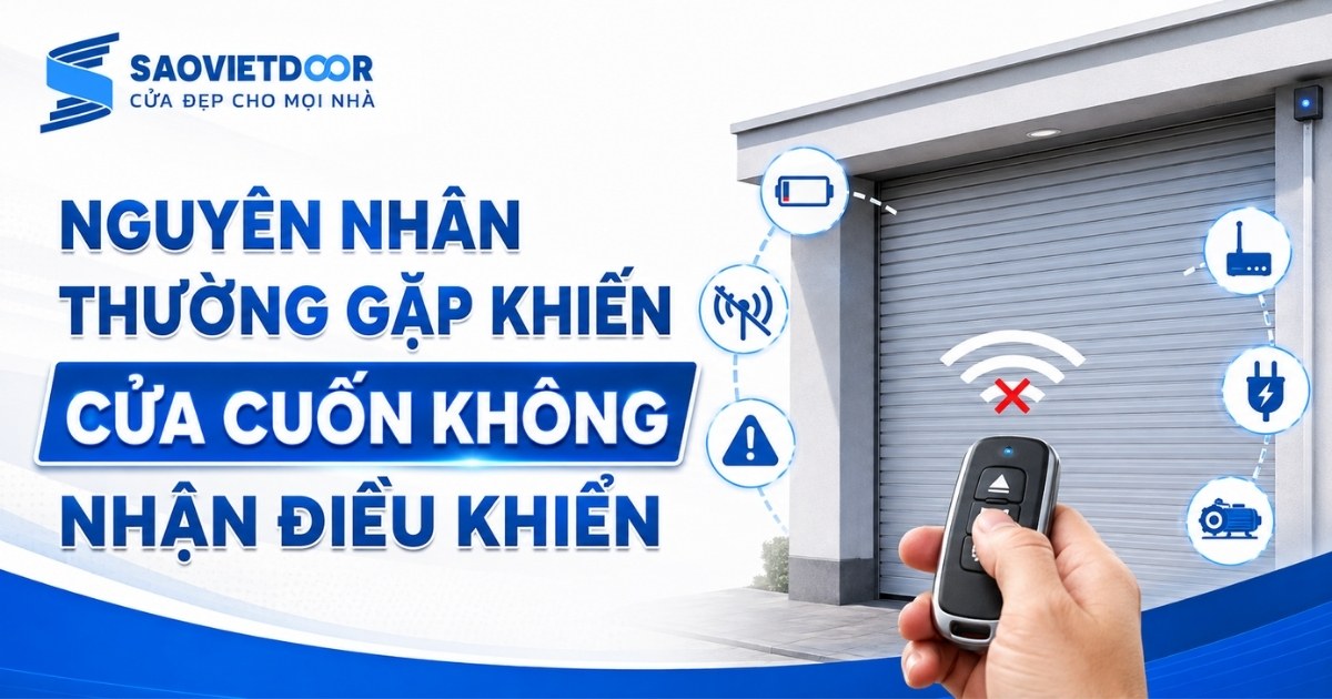 Nguyên Nhân Thường Gặp Khiến Cửa Cuốn Không Nhận Điều Khiển