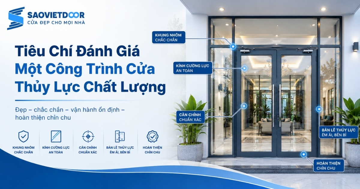 Các Công Trình Thi Công Cửa Nhôm Thủy Lực Đẹp Tại Saovietdoor 25 Tiêu Chí Đánh Giá Một Công Trình Cửa Thủy Lực Chất Lượng