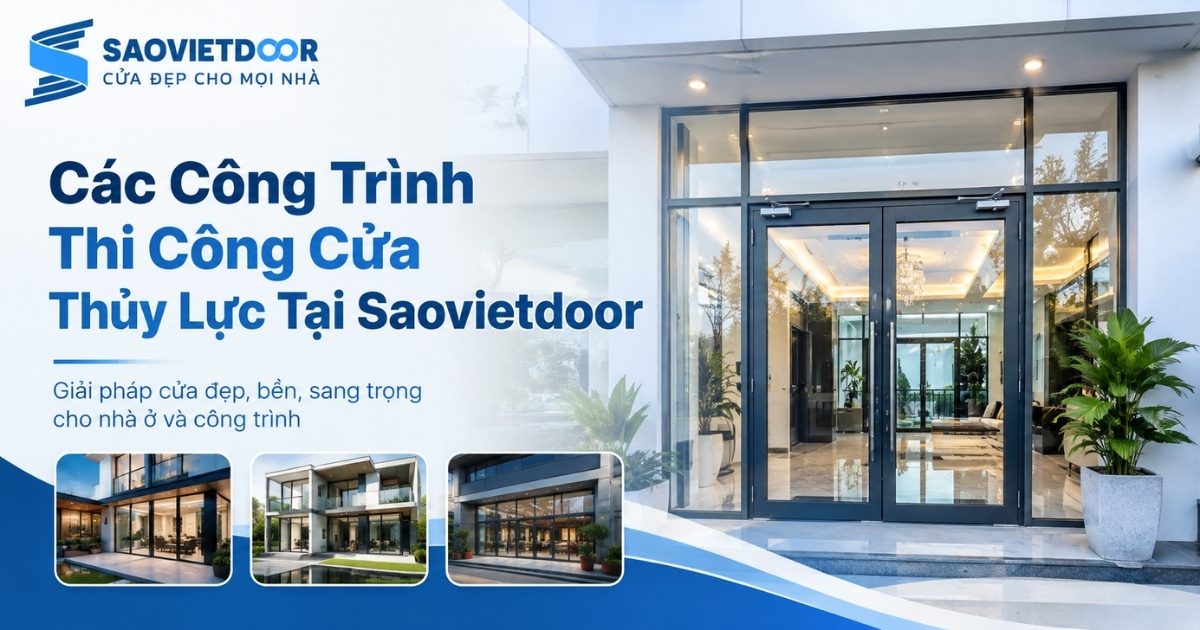 Các Công Trình Thi Công Cửa Nhôm Thủy Lực Đẹp Tại Saovietdoor 11 6 2