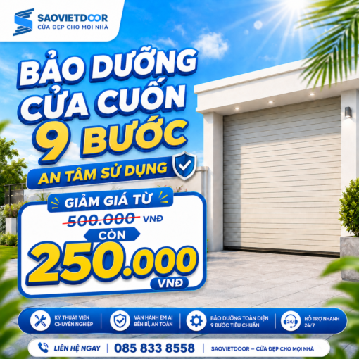 Bảo Dưỡng Cửa Cuốn 9 Bước – Quy Trình Kiểm Tra Và Căn Chỉnh Định Kỳ