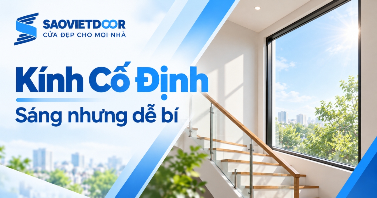 Nên Chọn Loại Cửa Sổ Nào Tại Khu Vực Cầu Thang 10 Kính Cố Định Ở Cầu Thang Bị Bí