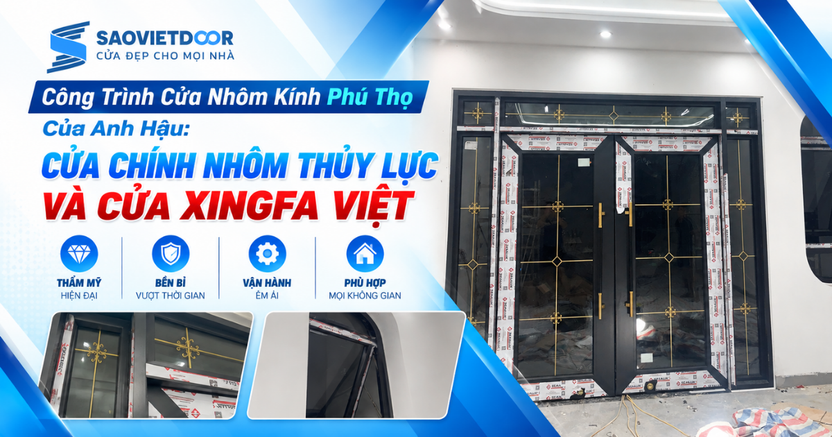 Công trình cửa nhôm kính Phú Thọ