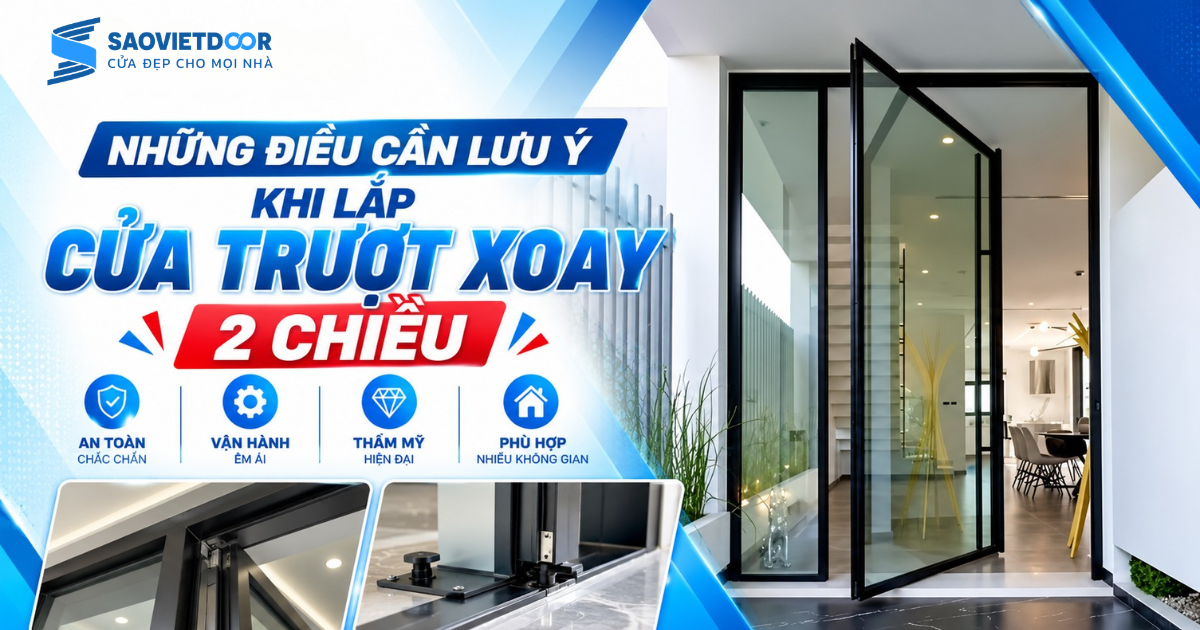 Cửa Trượt Xoay 2 Chiều