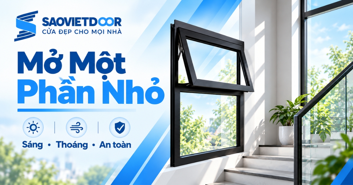 Nên Chọn Loại Cửa Sổ Nào Tại Khu Vực Cầu Thang 12 Giải Pháp Trung Gian: Cửa Sổ Chỉ Mở Một Phần Nhỏ