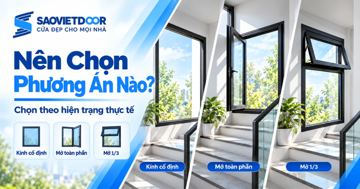 Nên Chọn Loại Cửa Sổ Nào Tại Khu Vực Cầu Thang 13 Nên Chọn Phương Án Hợp Lý Theo Hiện Trạng