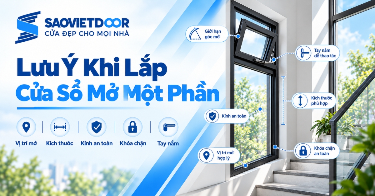 Nên Chọn Loại Cửa Sổ Nào Tại Khu Vực Cầu Thang 14 Lưu Ý Khi Lắp Cửa Sổ Mở Một Phần Ở Cầu Thang