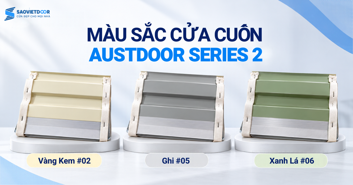 Cửa Cuốn Tấm Liền Austdoor Series 2 17 Màu Sắc Cửa Cuốn Austdoor Series 2