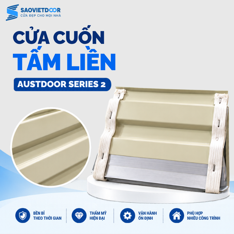 Cửa Cuốn Tấm Liền Austdoor Series 2 8 21
