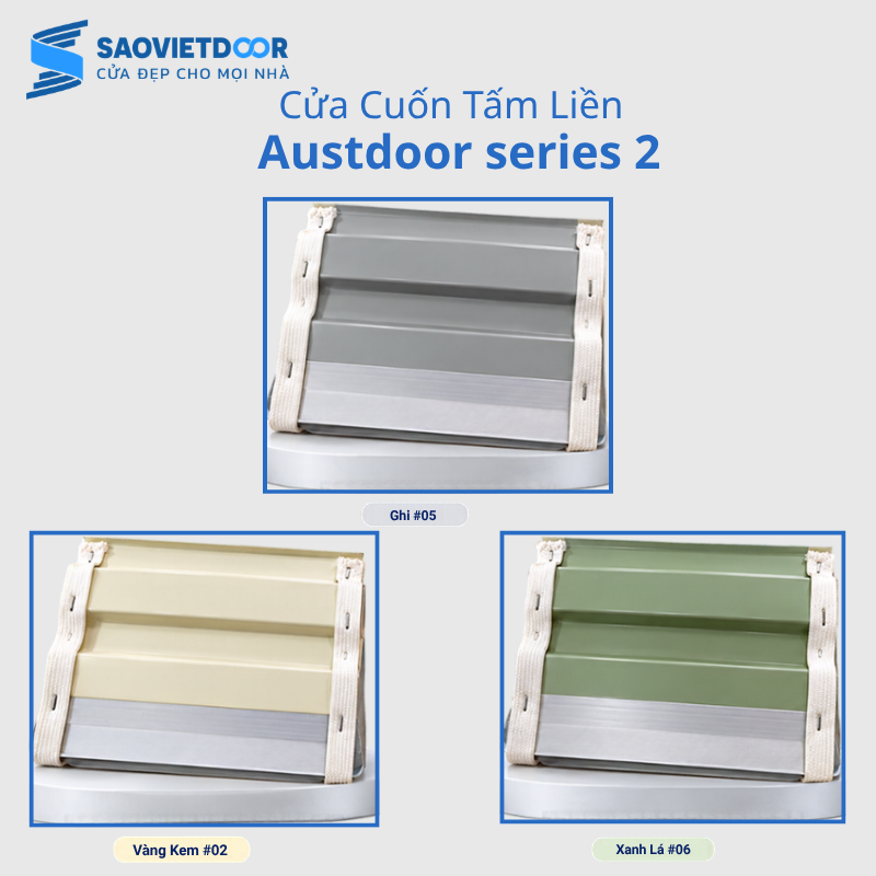 Cửa Cuốn Tấm Liền Austdoor Series 2 9 22