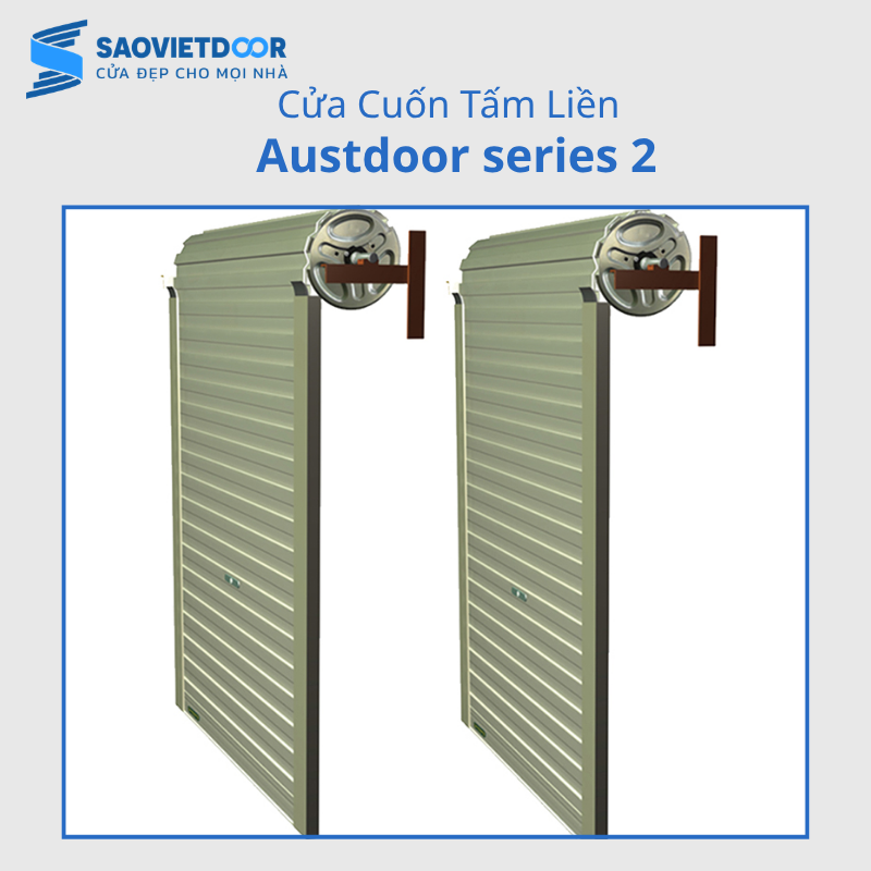 Cửa Cuốn Tấm Liền Austdoor Series 2 10 23