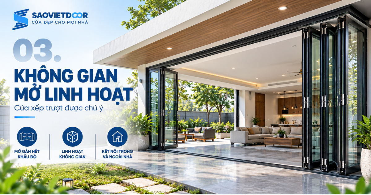 Xu hướng cửa nhôm kính 2026: Người xây nhà đang quan tâm điều gì? 15 nhu cầu mở rộng không gian