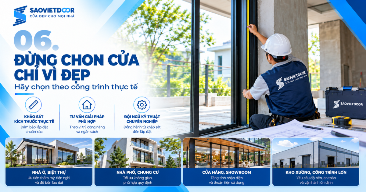 Xu hướng cửa nhôm kính 2026: Người xây nhà đang quan tâm điều gì? 18 Người xây nhà nên lưu ý