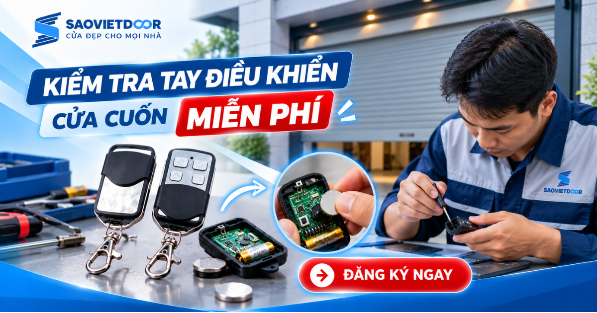 Sửa tay điều khiển cửa cuốn – Kiểm tra miễn phí, thay pin miễn phí 13 kiem-tra-tay-dieu-khien-cua-cuon-mien-phi
