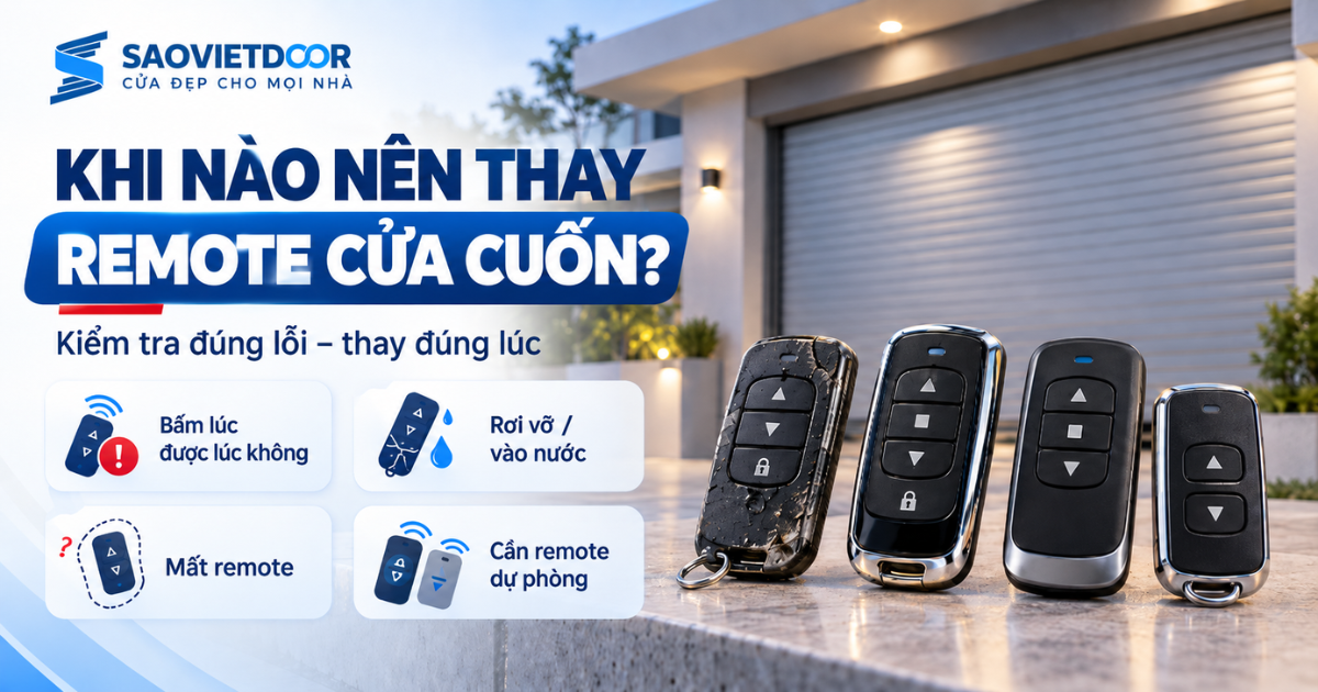 Khi nào nên thay remote cửa cuốn