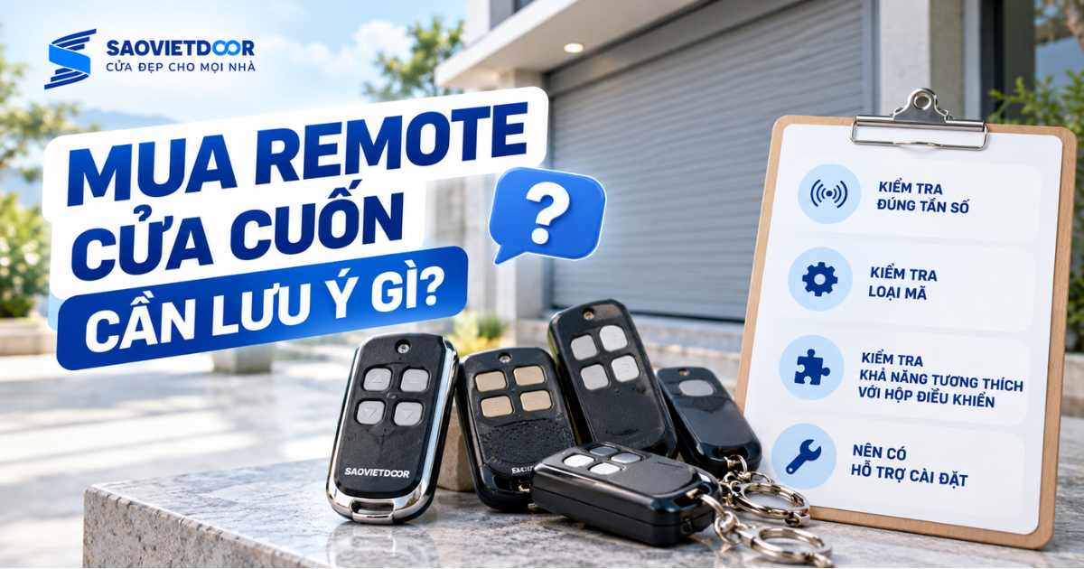 Lưu ý khi mua remote cửa cuốn