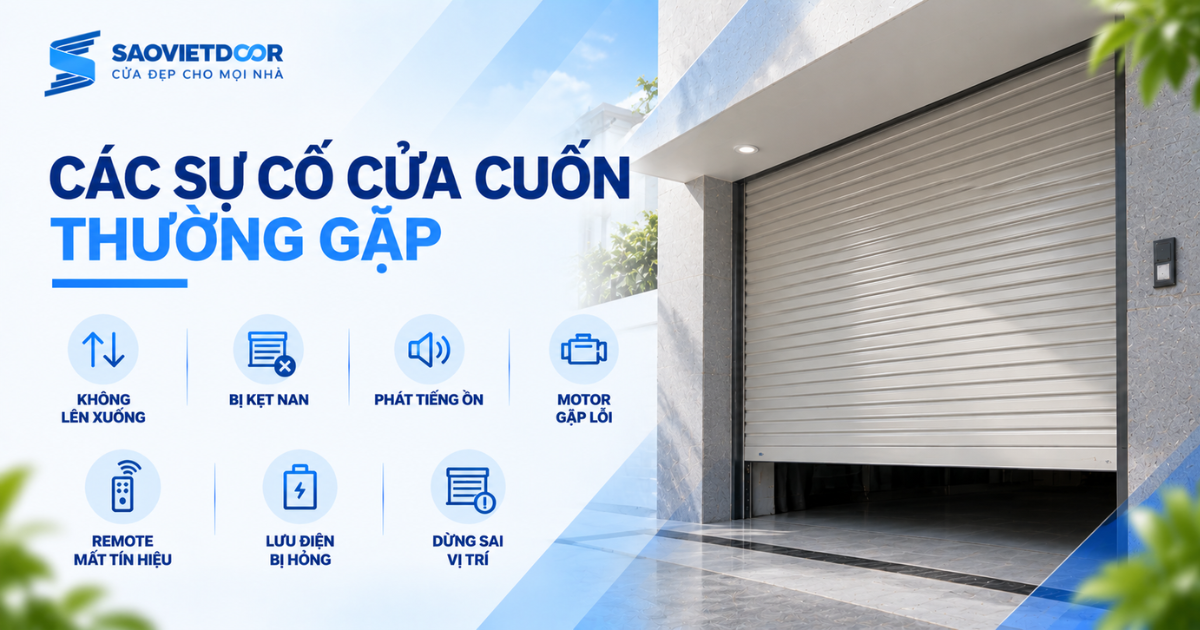 Các Sự Cố Cửa Cuốn Thường Gặp Cần Khắc Phục