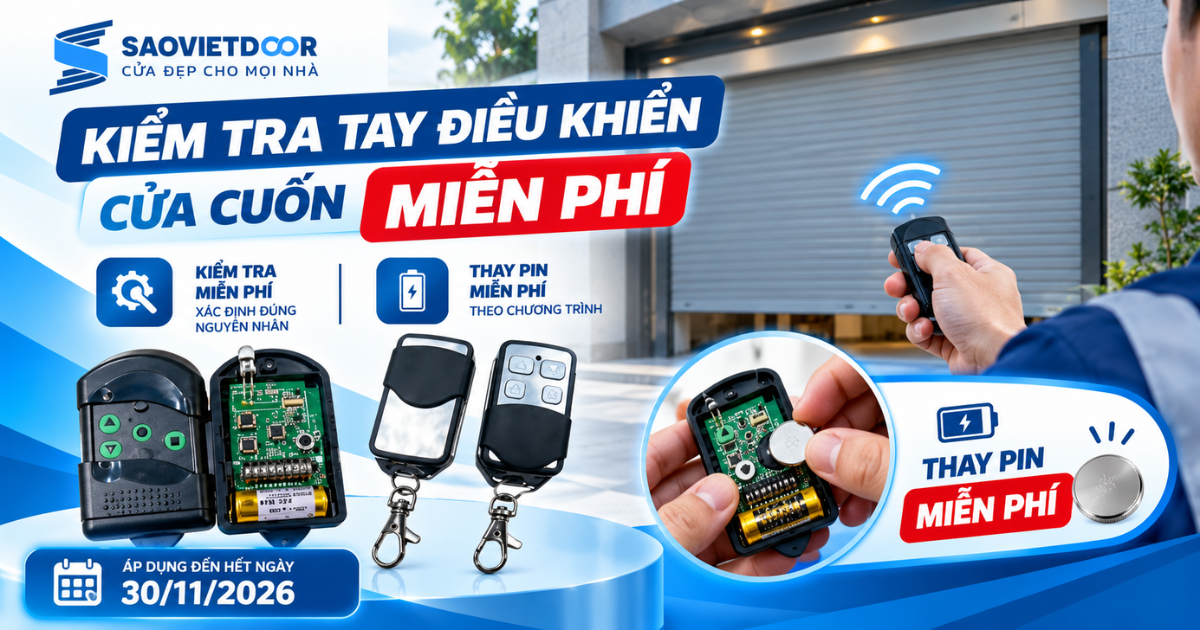 Sửa tay điều khiển cửa cuốn – Kiểm tra miễn phí, thay pin miễn phí 10 sua-tay-dieu-khien-cua-cuon-saovietdoor